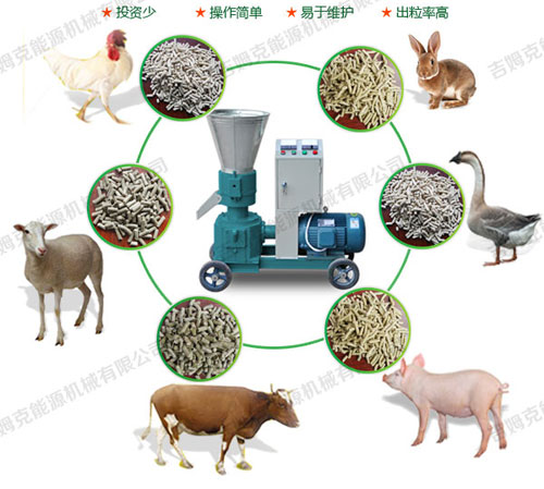 吉姆克小型顆粒飼料機可加工牛羊豬兔子雞鴨鵝顆粒飼料